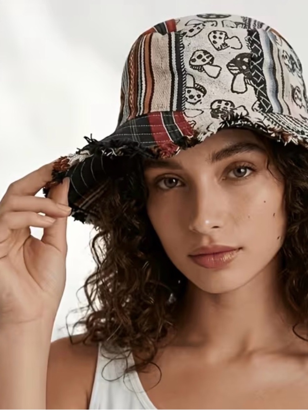 BOUTIQUE INDIA PATCHWORK FLOPPY HAT - Picture 2 of 5